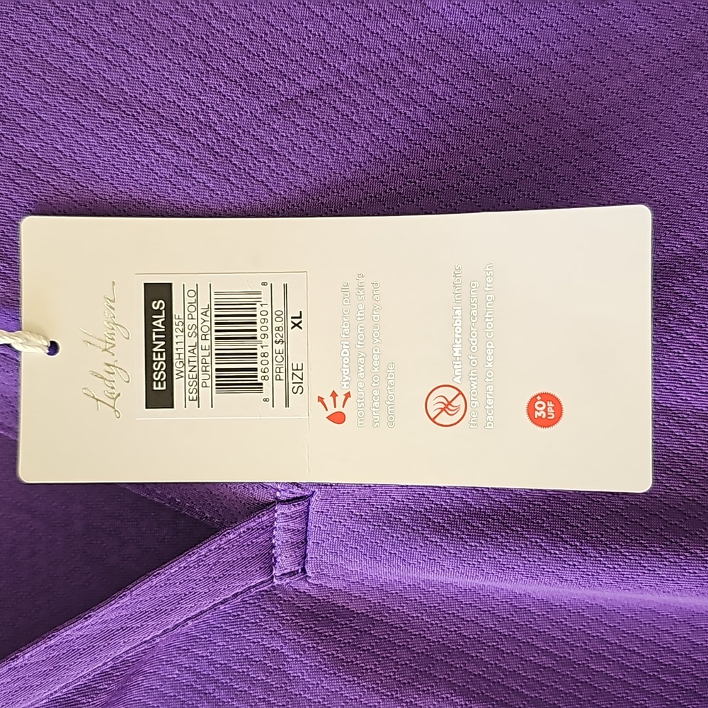 Women's Lady Hagen Purple Royal collared shirt - Picture 4 of 7